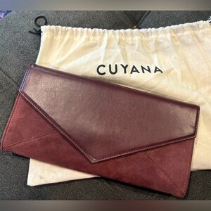 Vintage Cuyana Leather/Suede Clutch